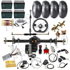 48V 500W/1000W Motor/Rear Differential Axle  Full Kits Brake for ATV Quad Buggy