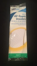 Equaline Men's Air Foam Insoles For Use in all Shoes Mens 6-7