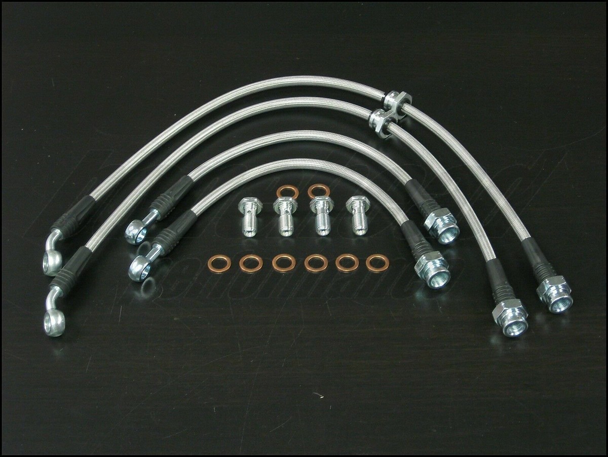 ★S Techna-Fit Stainless Steel Braided Brake Lines for 1995-1998