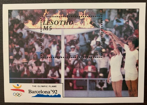 Lesotho Stamps. Barcelona '92 OLYMPICS/Sports. Mint Set. - Picture 3 of 3
