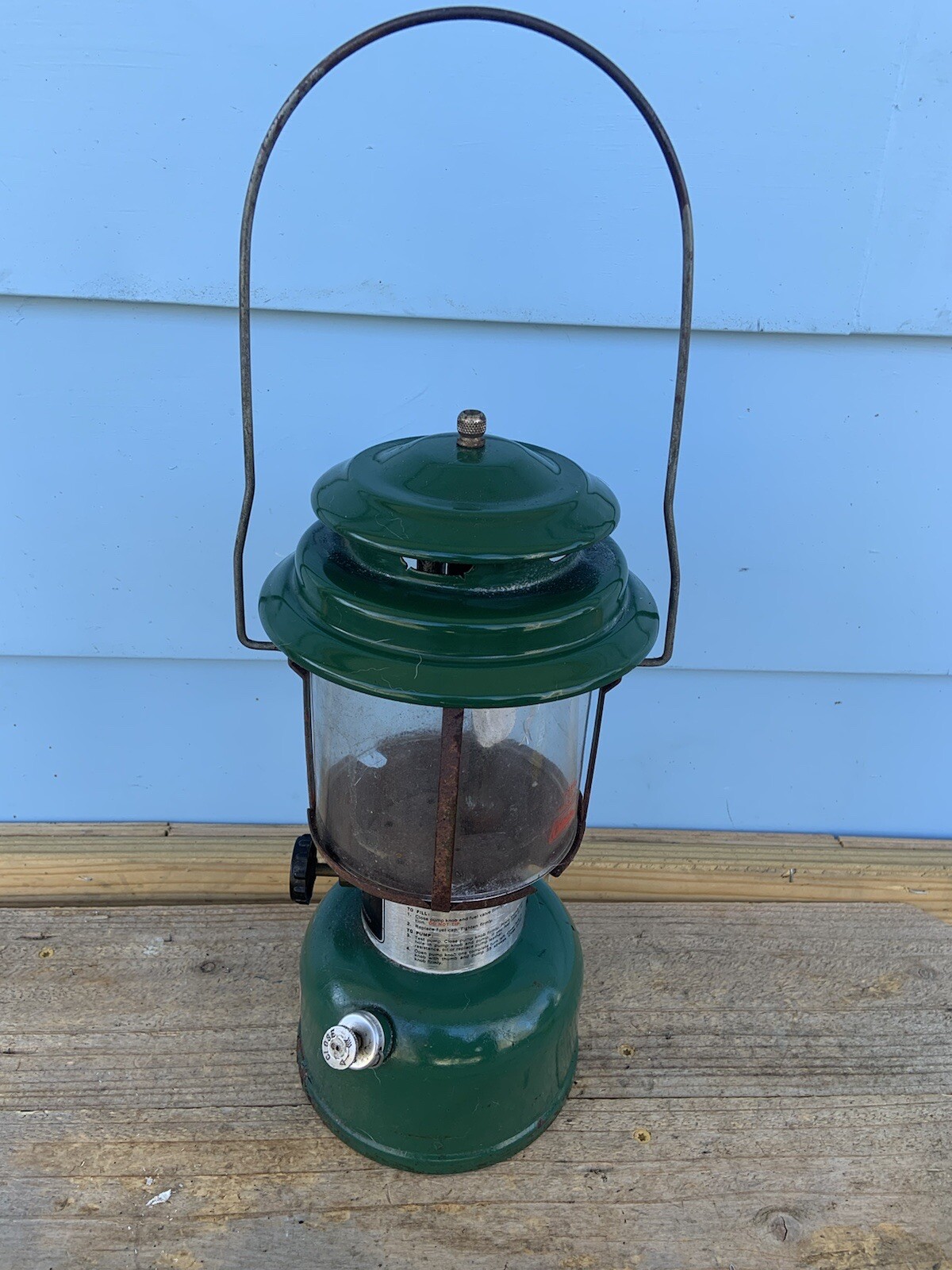 Vintage Coleman Green Lantern Dated 6/76 (Parts or Repair)-Estate Find