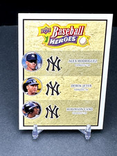 2008 Upper Deck Baseball Heroes Derek Jeter Alex Rodriguez Robinson Cano