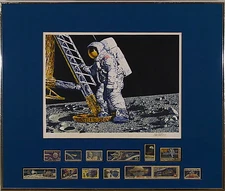  Paul Calle  (American,1928-2010) Original Lithograph Print Signed Stamp