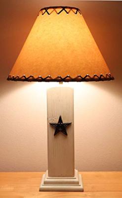 Farmhouse Country Table Lamp Rustic Cabin Lodge Primitive Living