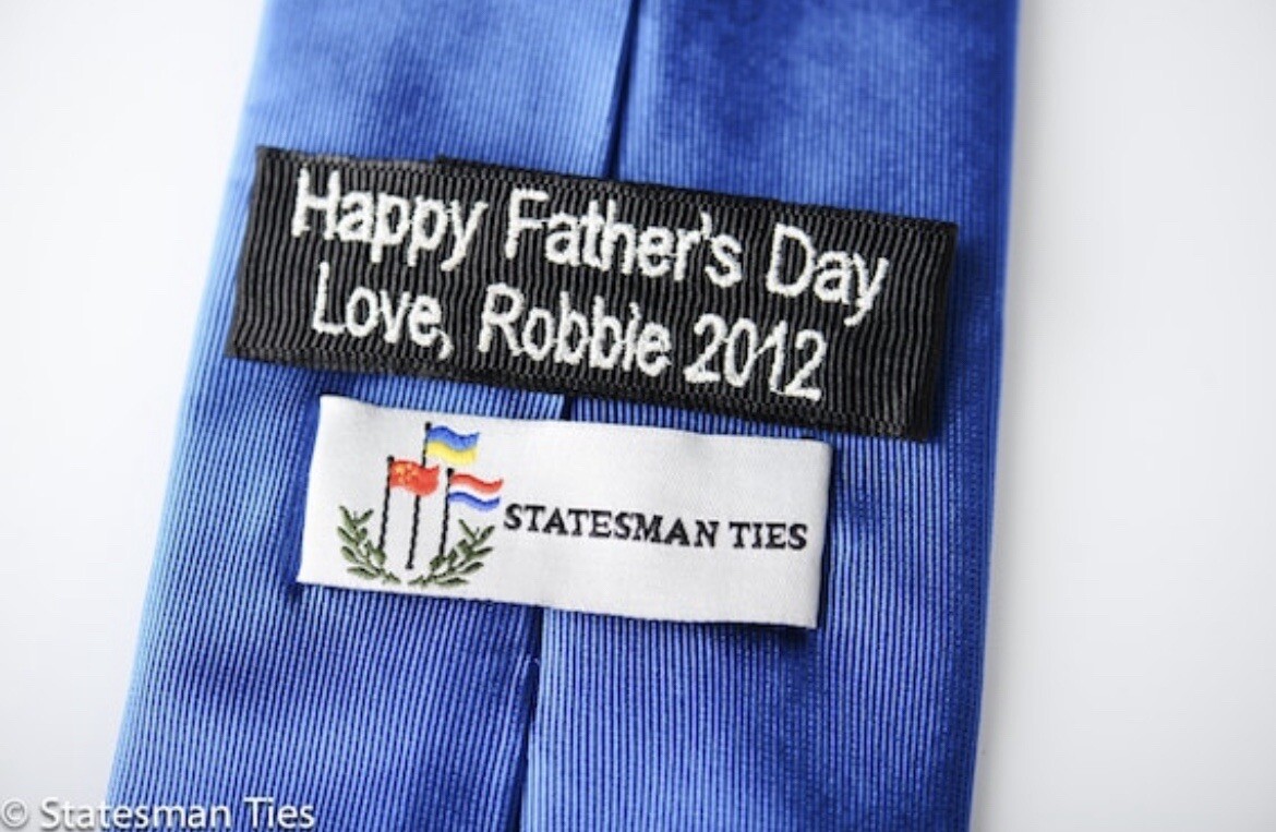 Cravate Étatsman Ties - Drapeau Israël - Soie 100% - Largeur 2.5" (Skinny) - NEUVE Avec étiquettes