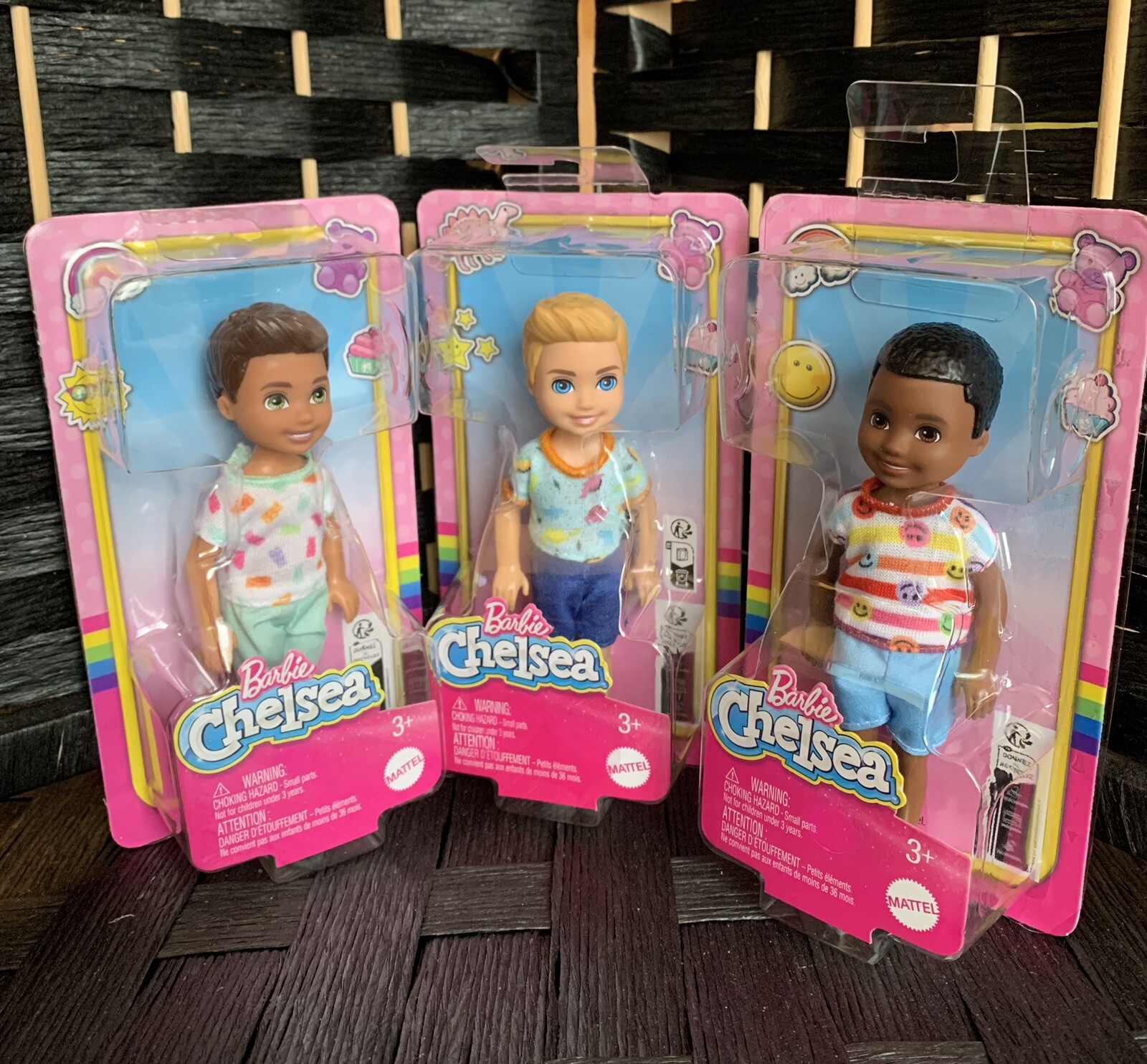 Barbie Club Chelsea Boy Doll - Chelsea Boy doll - Darrin Doll - Lot of 3