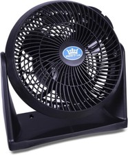 Black 8" 20cm Powerful Cooling High Velocity Floor or Wall Mountable Air Fan