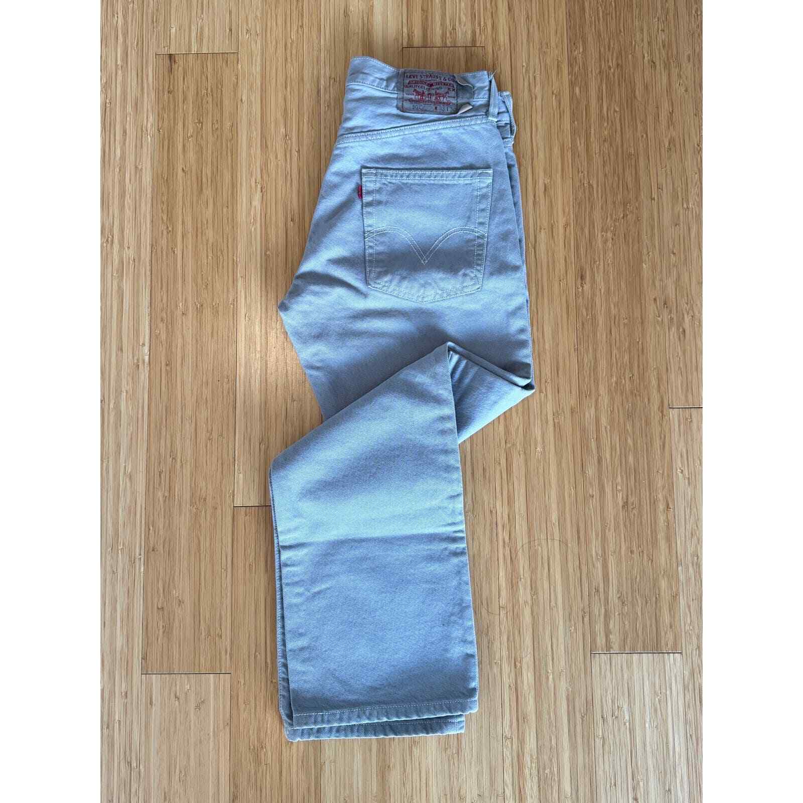 Vintage Levi’s 501 solid Grey Jeans - image 3