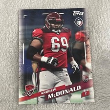 2019 Alliance of American Football #123 Andrew McDonald San Antonio Commanders