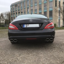 MH-DEZENT Sportauspuff Mercedes CLS 500 W218 V8 m. ovalen Endrohren AMG Optik