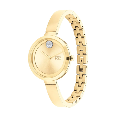 MOVADO BOLD 3601007 TREND GOLD DIAL GOLD STAINLESS STEEL  display picture 3