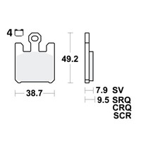 TRW TRQ BremsbeläGe Passend Vorn FüR Kawasaki ZX-6RR 600 Ninja Bj. 2003-2006