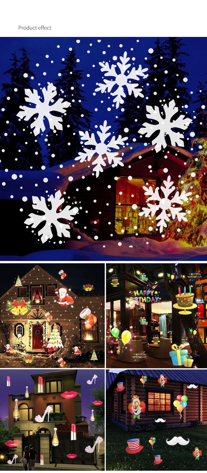 Indoor Outdoor Christmas Lights Laser Solar Power Star Light Projector