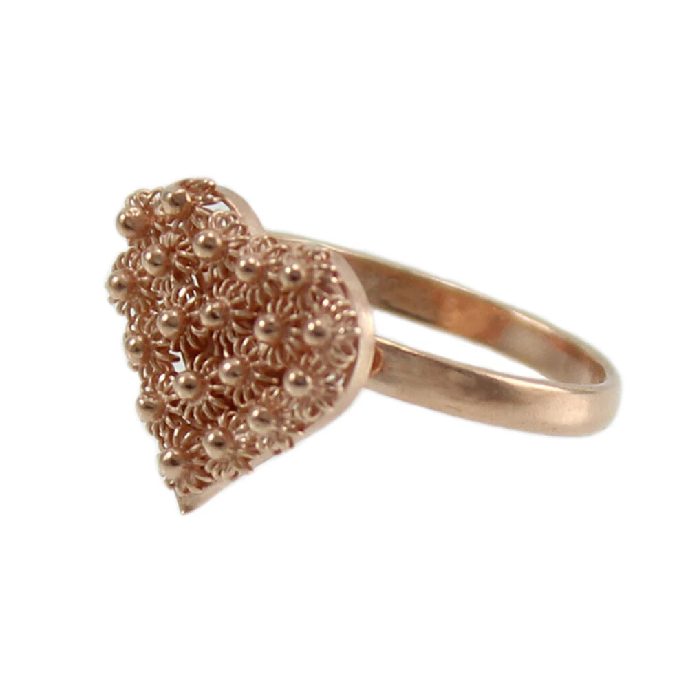 Bague En Argent Massif Moitié Vermeil Oxydes De Zirconium Et