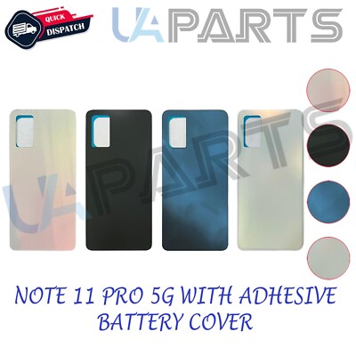 For XIAOMI REDMI NOTE 11 PRO 5G Rear Back Battery Cover Glass Case With Adhesive