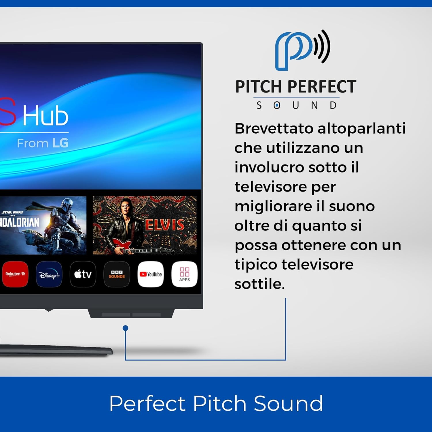C1924WSH 19" pollici SMART TV frameless Triplo sintonizzatore DVB-C/-S2/-T2 Blue foto 4