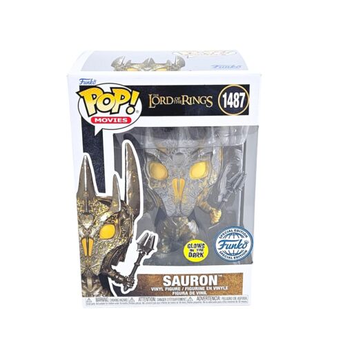 Lord Of The Rings Sauron Funko Pop! 1487 Glow In The Dark PreOwned  - Picture 1 of 5