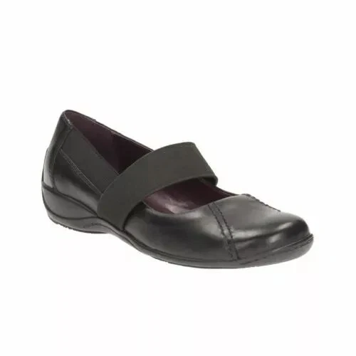 Scarpe da donna Clarks Coffee Mill in pelle nera taglia UK 6D 39 5