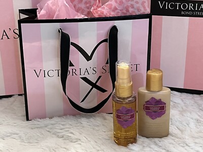 NEW Vtg Victoria s Secret COCONUT PASSION Body Mist/Lotion Travel SET 2 Original