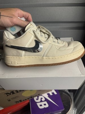 Nike Air Force 1 Low Travis Scott Sail/Gum Light Brown Canvas AQ4211-101