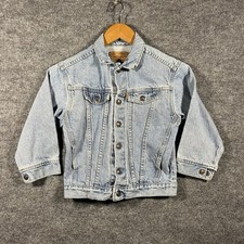 VINTAGE Levis Orange Tab Kids 7 Boy Girl Little Levi  s Jean Jacket Trucker Denim