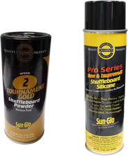 Silicone Shuffleboard Spray 12 Oz.  Shuffleboard Powder - Speed 2 - Tournamen
