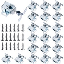 Bonuci 20 Pcs Cabinet Door Latch and Catch Hardware Double Roller Catch Cabin...