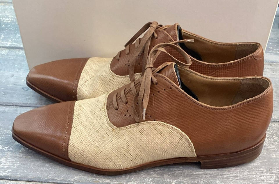 Chaussures Alberto Fasciani Inglesina Homme Beige/marron - Taille EU42, Cuir, Neuf Avec Emballage