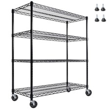 55.5" W x 24" D x 80" H Heavy Duty Wire Storage Shelves 2400 Lbs