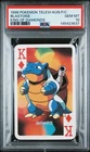 PSA 10 Blastoise King Of Diamonds Televi-Kun Playing Cards Pokemon 1998