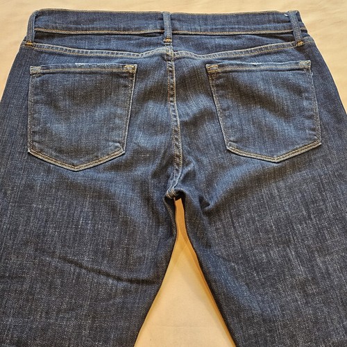 Jeans Frame Denim Le Garcon Crop Boyfriend Covant lavaggio scuro taglia 28 boho elasticizzato - Foto 16 di 19