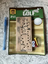 NEW Travel Games Two Player Wooden Pocket Size Dice Peg Golf  Game Sealed