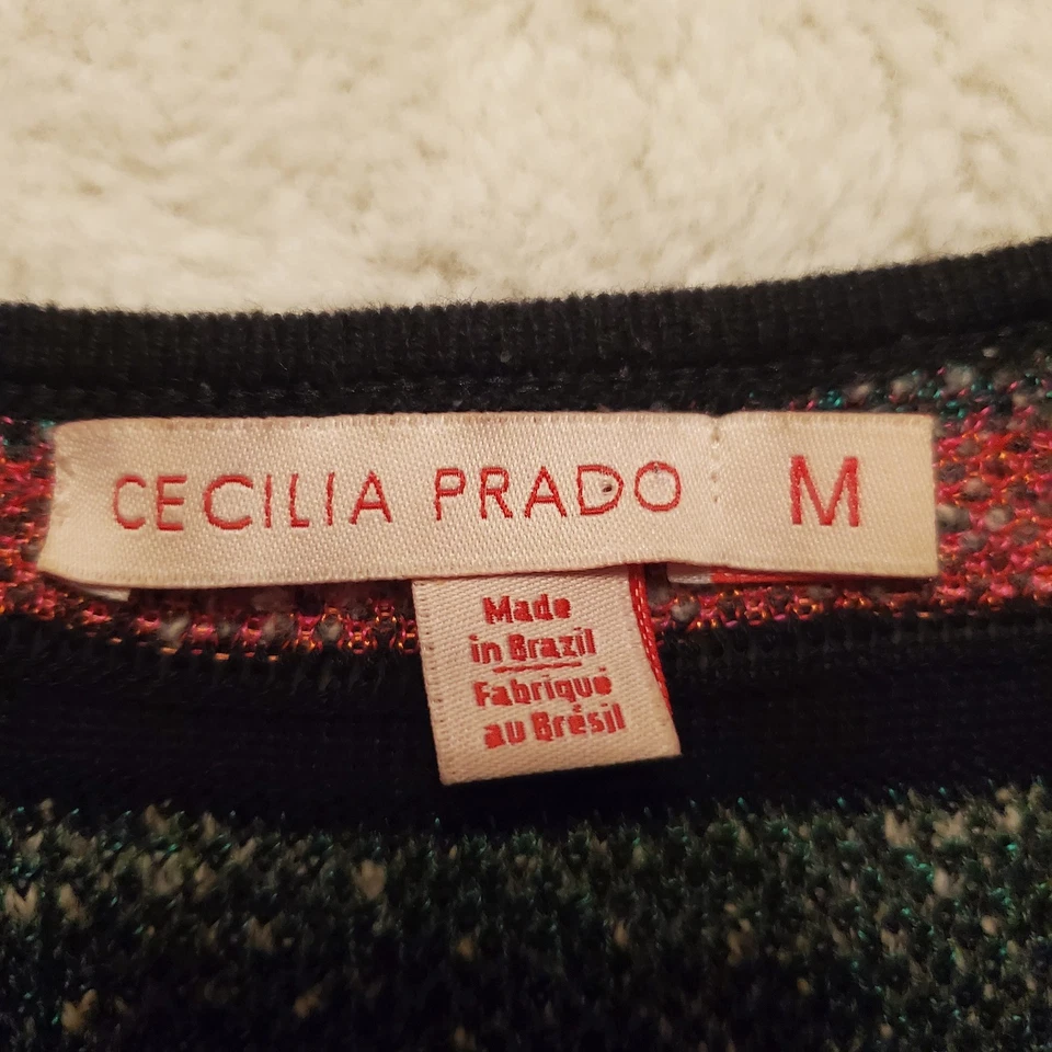 Anthropologie CECILIA PRADO Tinhara Multicolor Colorful Lined Sweater Dress M - Image 4 of 4