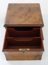 Stereoview Card Stereoscopic Walnut Storage Box