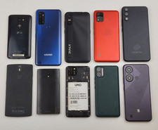 BULK SMARTPHONE PARTS / REPAIR LOT of 10 DEVICES Mixed Brands Carriers