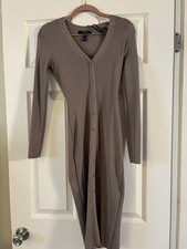Forever 21 Brownish Gray Sweater Dress
