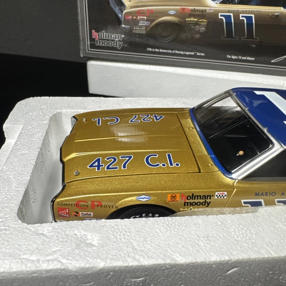 1:24 UNIVERSIDAD DE CARRERAS 1968 #11 BUNNELL MOTORS MERCURY CYCLONE MARIO ANDRETTI Foto 2 de 4