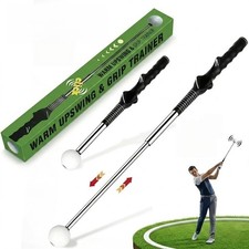 Golf Grip Swing Trainer Training Aid Retractable Right-Handed Click Feedback