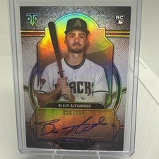 2024 Topps Triple Threads - Rookie Autographs Blaze Alexander #RA-BLA /199