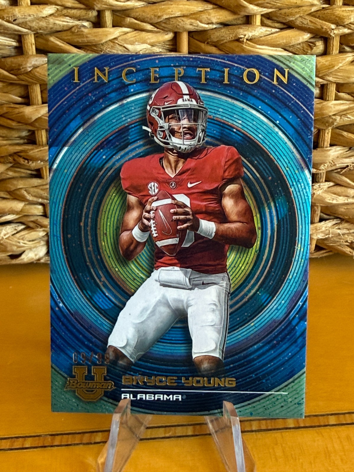 2022-23 Bowman U Inception Blue 09/99 Bryce Young 205