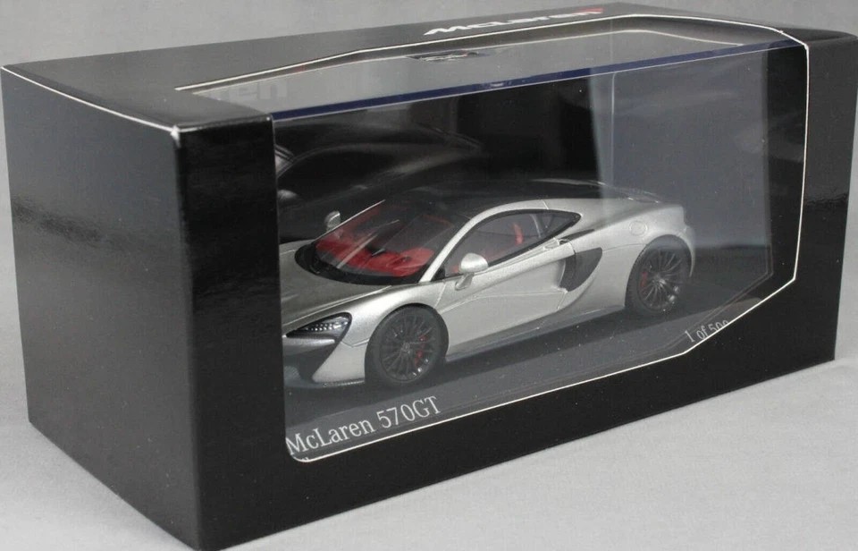 Minichamps McLaren 570GT 2017 Silver 1/43 Resin Model Limited 500 nuovo - Immagine 3 di 3