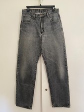 VINTAGE Calvin Klein Mens Jeans Black Denim Size 32x33