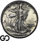 1946 Walking Liberty Half Dollar, Choice AU+