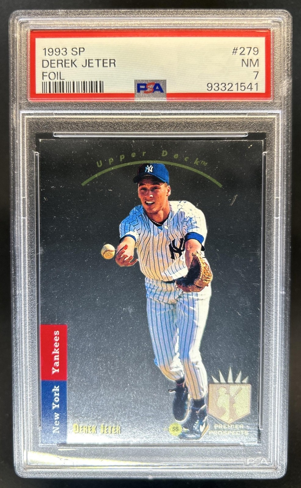 1993 SP Derek Jeter Rookie RC #279 New York Yankees PSA 7