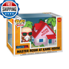 Funko Pop! Town: Dragon Ball - Master Roshi at Kame House - Juego de figuras de vinilo