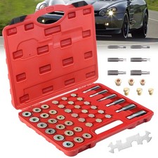 114pc M13 - M22 Oil Pan Thread Repair Kit Sump Gearbox Drain Plug Tool Set