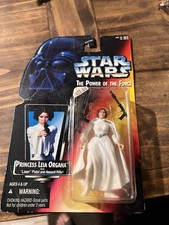 Star Wars The Power Of The Force Princess Leia Organa Red Card Action Figure