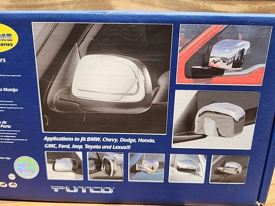CUBIERTAS DE ESPEJOS RETROVISORES CROMADOS PUTCO 400008 1999-2005 CHEVY & GMC CAMIONES/SUV'S TAMAÑO COMPLETO Foto 3 de 4