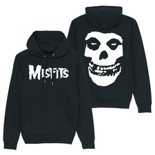 Misfits Fiend Skull Black Pullover Two Sides Unisex Hoodie