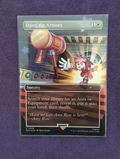 FOIL Open The Armory MTG SLD Sonic The Hedgehog Secret Lair NM